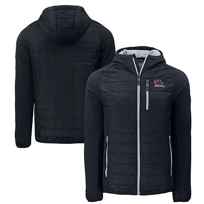 Veste Cutter & Buck noire pour homme South Carolina Gamecocks Vault Rainier Eco Hybrid PrimaLoft à fermeture éclair intégrale