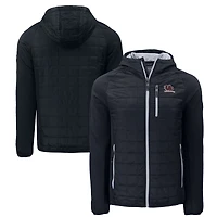 Veste Cutter & Buck noire pour homme South Carolina Gamecocks Vault Rainier Eco Hybrid PrimaLoft à fermeture éclair intégrale