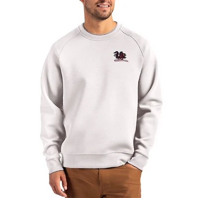 Pull recyclé Cutter & Buck gris pour homme, modèle Roam des South Carolina Gamecocks.