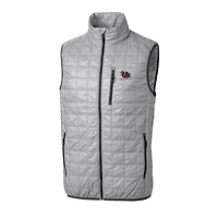 Gilet matelassé isolant entièrement zippé PrimaLoft Eco pour homme, gris, des Gamecocks de Caroline du Sud, Vault Rainier