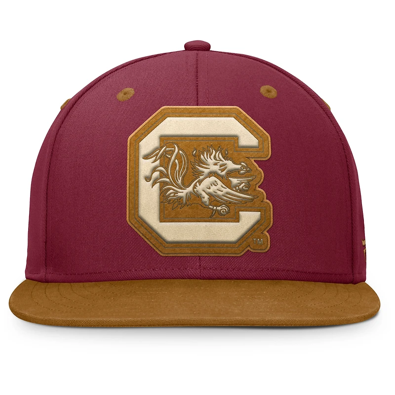 Men's Fanatics Garnet/Brown South Carolina Gamecocks NoBo Fitted Hat