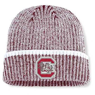 Bonnet en tricot à revers Haze pour homme, motif grenat/blanc, Gamecocks de Caroline du Sud
