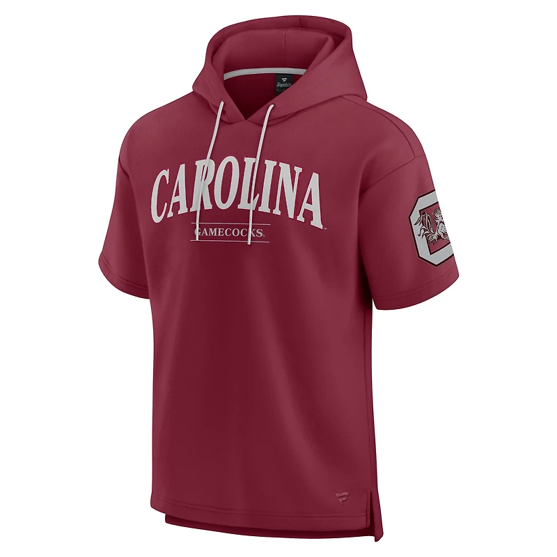 Sweat à capuche manches courtes pour hommes Fanatics Garnet South Carolina Gamecocks Ready
