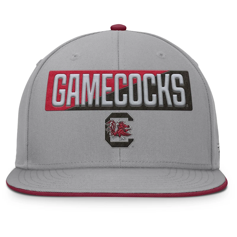 Casquette snapback grise Fanatics pour homme, Gamecocks de Caroline du Sud