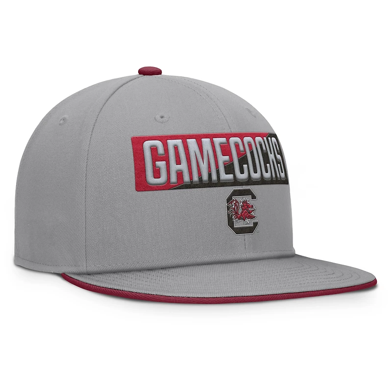 Casquette snapback grise Fanatics pour homme, Gamecocks de Caroline du Sud