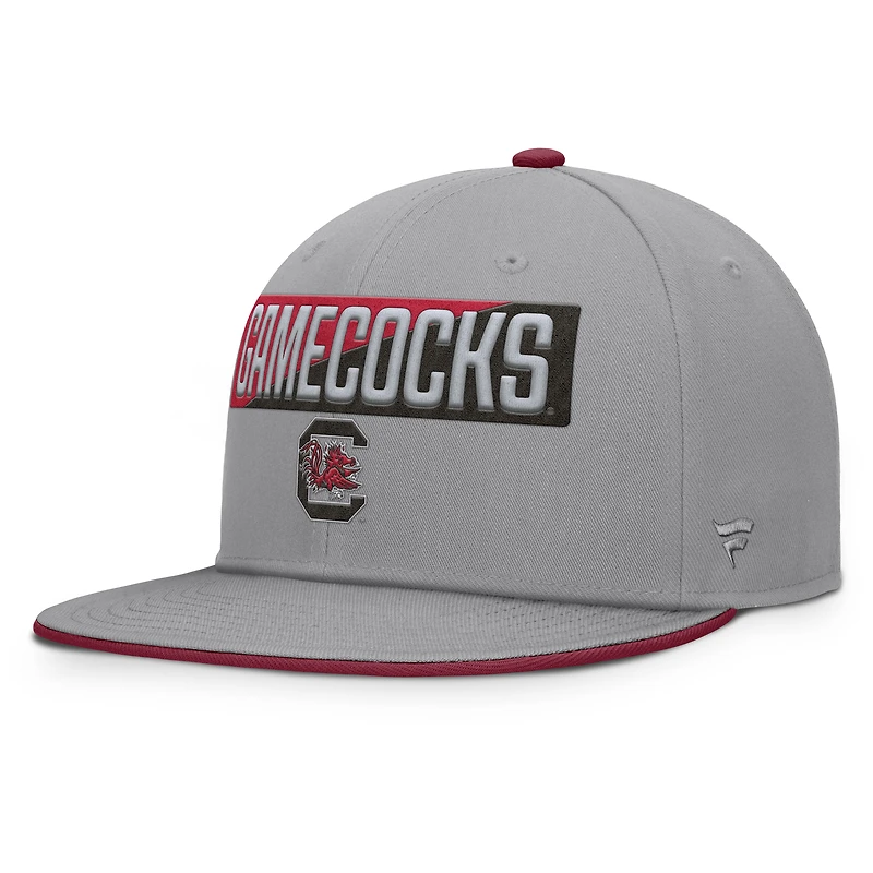 Casquette snapback grise Fanatics pour homme, Gamecocks de Caroline du Sud
