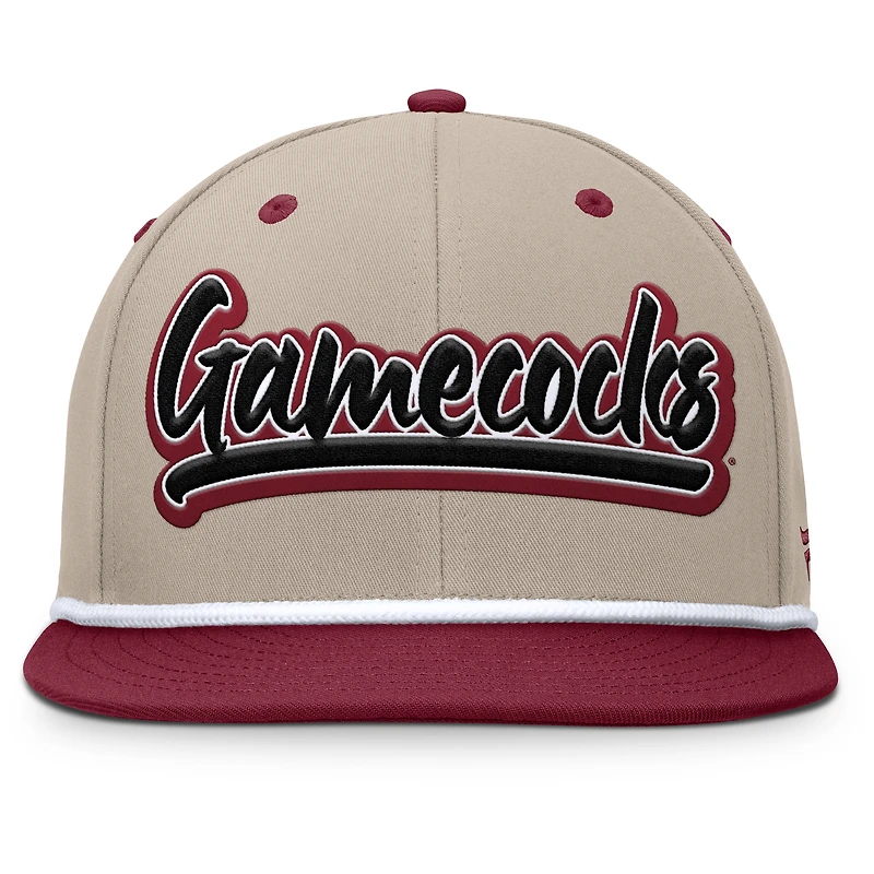 Men's Fanatics Khaki/Garnet South Carolina Gamecocks Colt Fitted Hat