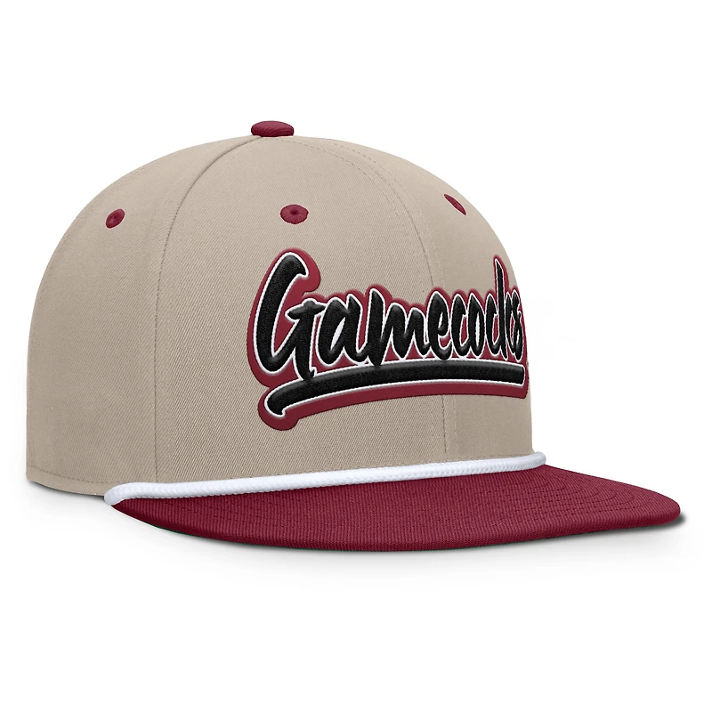 Men's Fanatics Khaki/Garnet South Carolina Gamecocks Colt Fitted Hat