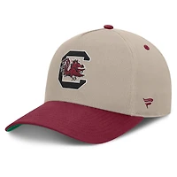Men's Fanatics  Stone/Garnet South Carolina Gamecocks Veteran Two-Tone Adjustable Hat