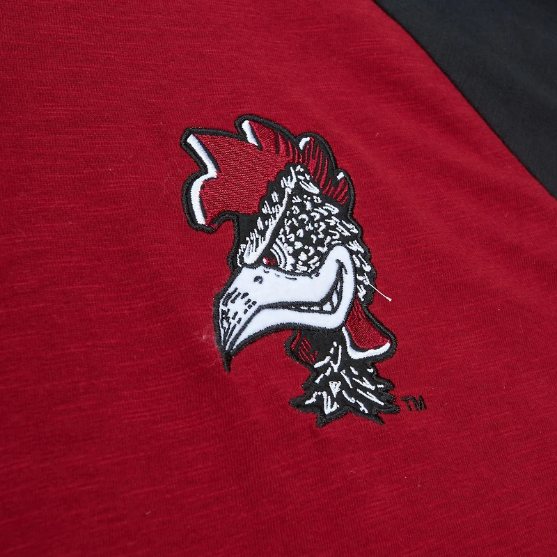 Men's Mitchell & Ness Garnet South Carolina Gamecocks Legendary Slub Raglan Long Sleeve T-Shirt