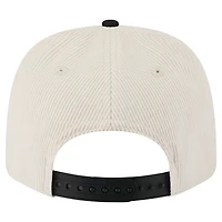 Casquette ajustable New Era 9SEVENTY en velours côtelé crème/noir pour homme des Gamecocks de Caroline du Sud