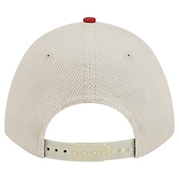 Men's New Era Garnet/Cream South Carolina Gamecocks Arch Two-Tone Corduroy 9FORTY A-Frame Adjustable Hat