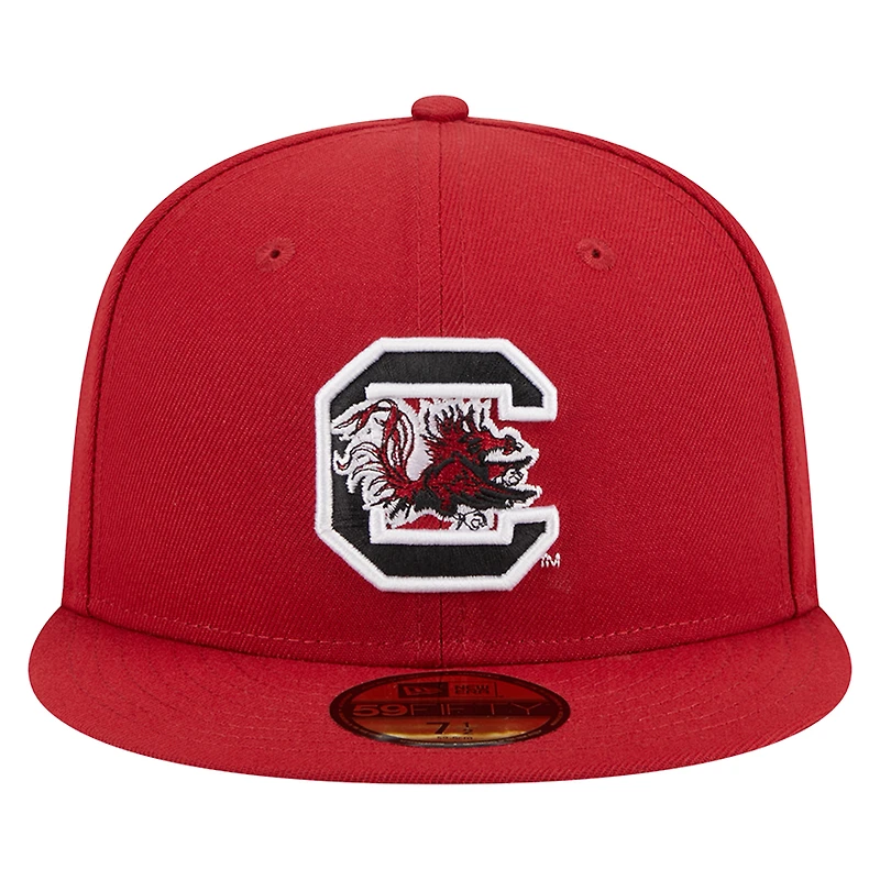 Casquette ajustée 59FIFTY pour homme New Era Garnet South Carolina Gamecocks