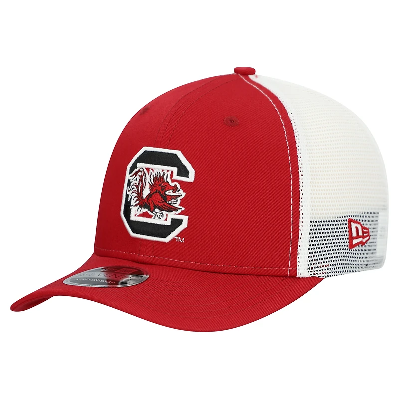Men's New Era Garnet South Carolina Gamecocks Team 9SEVENTY COOLERA Trucker Adjustable Hat