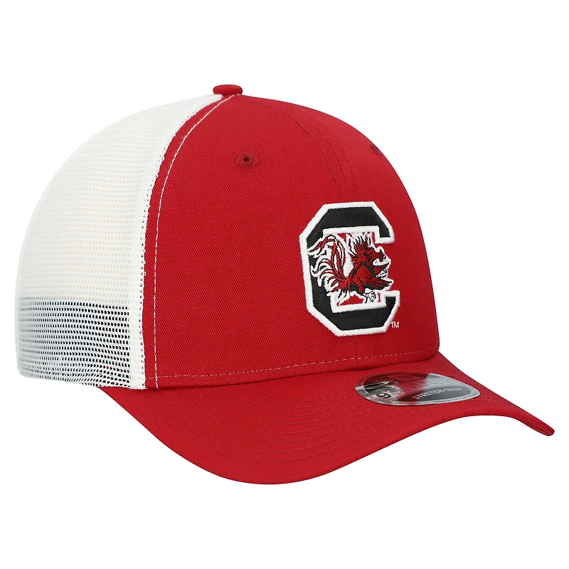 Men's New Era Garnet South Carolina Gamecocks Team 9SEVENTY COOLERA Trucker Adjustable Hat