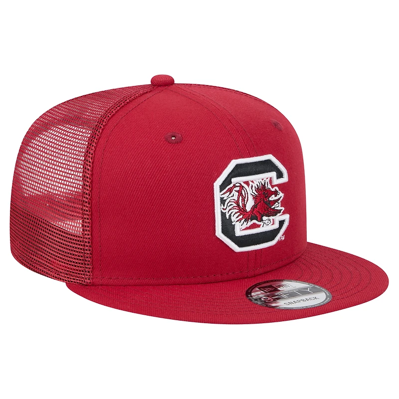 Men's New Era Garnet South Carolina Gamecocks Trucker 9FIFTY Snapback Hat