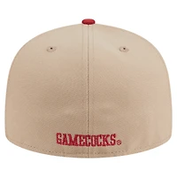 Casquette ajustée bicolore 59FIFTY New Era kaki pour homme, Gamecocks de Caroline du Sud