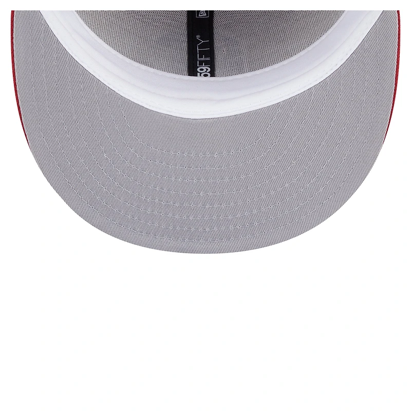 Casquette ajustée bicolore 59FIFTY New Era kaki pour homme, Gamecocks de Caroline du Sud