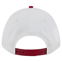 Men's New Era White/Garnet South Carolina Gamecocks Arch Two-Tone Rope 9FORTY A-Frame M-Crown Adjustable Hat