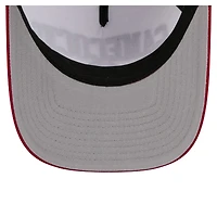 Men's New Era White/Garnet South Carolina Gamecocks Arch Two-Tone Rope 9FORTY A-Frame M-Crown Adjustable Hat