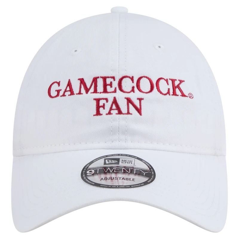 Men's New Era White South Carolina Gamecocks Fan 9TWENTY Adjustable Hat