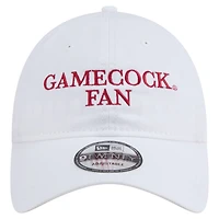 Men's New Era White South Carolina Gamecocks Fan 9TWENTY Adjustable Hat