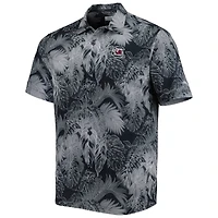 Men's Tommy Bahama Black South Carolina Gamecocks Coast Luminescent Fronds IslandZone Button-Up Camp Shirt