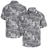 Chemise boutonnée noire Tommy Bahama pour homme, Gamecocks de Caroline du Sud, Coconut Point, Palmetta Island, Zone Camp