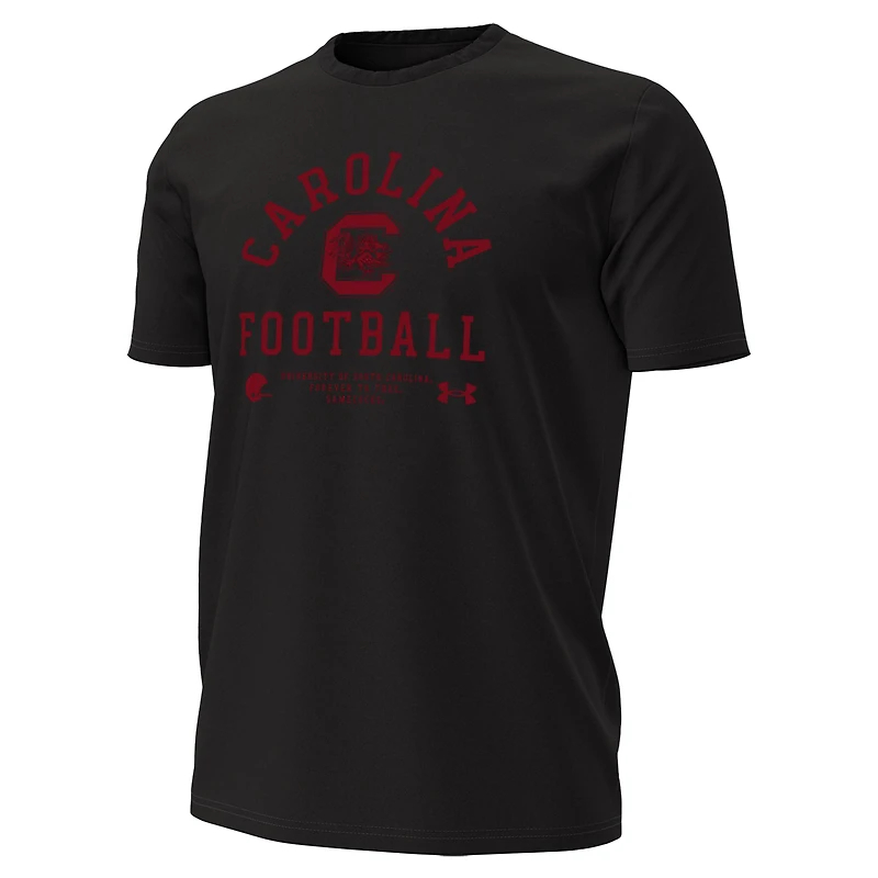 Men's Under Armour Black South Carolina Gamecocks 2025 Sideline Football Performance T-Shirt