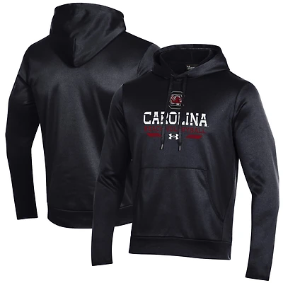 Sweat à capuche en molleton noir pour homme Under Armour South Carolina Gamecocks Beach Volleyball All Day