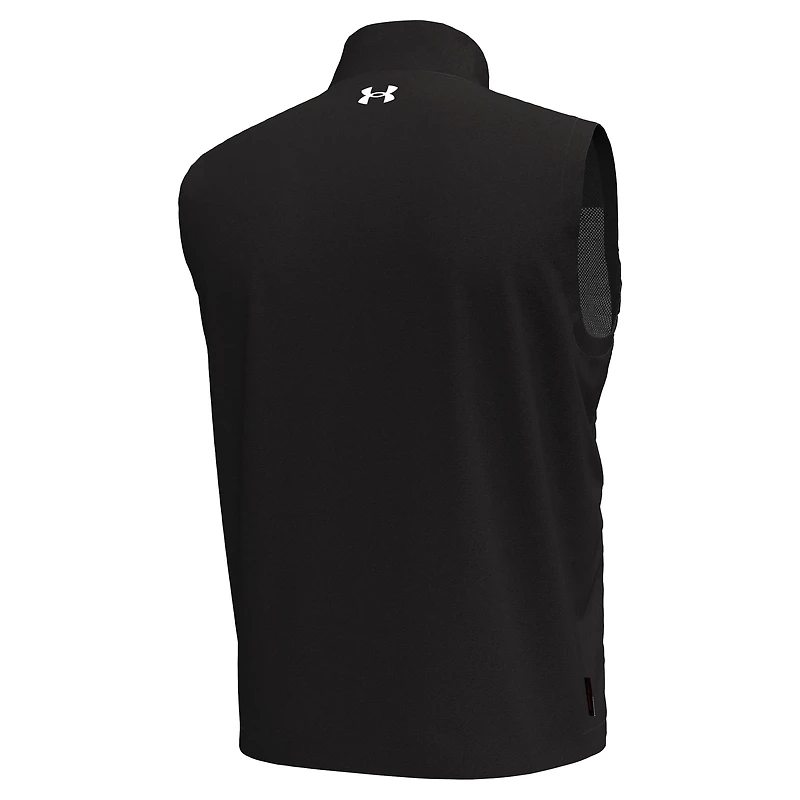 Gilet zippé Under Armour noir pour homme, Gamecocks de Caroline du Sud Drive Pro Storm