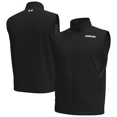Gilet zippé Under Armour noir pour homme, Gamecocks de Caroline du Sud Drive Pro Storm