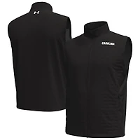 Gilet zippé Under Armour noir pour homme, Gamecocks de Caroline du Sud Drive Pro Storm