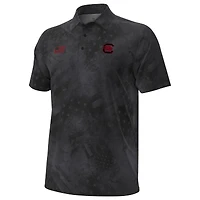 Polo Under Armour noir pour homme, collection Freedom des Gamecocks de Caroline du Sud, ArmourFuse
