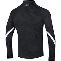 Haut noir à quart de zip camouflage Under Armour pour hommes des Gamecocks Caroline du Sud Game Day Camo