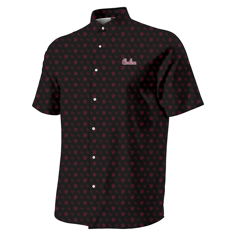 Men's Under Armour  Garnet South Carolina Gamecocks Gameday Armourfuse Camp Button-Up Shirt