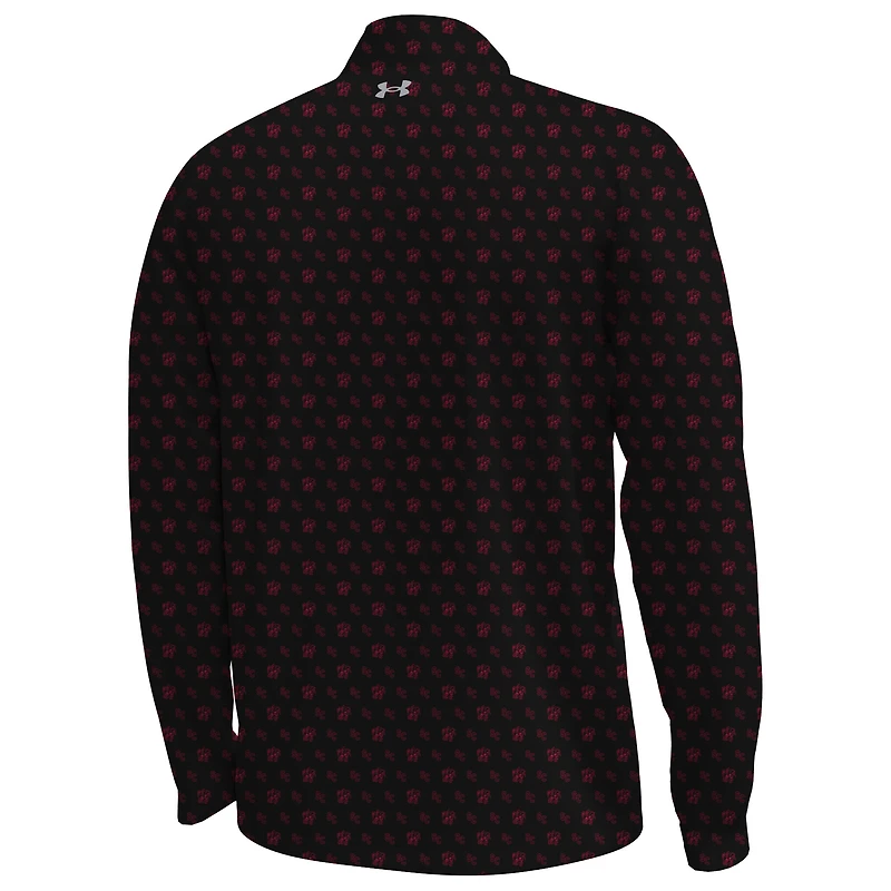 Men's Under Armour  Black South Carolina Gamecocks Gameday Armourfuse Half-Zip Top