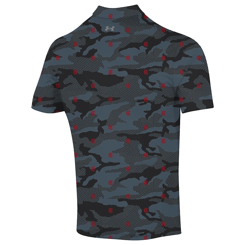 Polo noir Under Armour Gameday Armourfuse pour homme, équipe des South Carolina Gamecocks