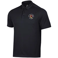 Polo noir Under Armour pour homme, motif mascotte des South Carolina Gamecocks