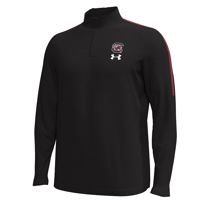Men's Under Armour Black South Carolina Gamecocks Playoff Performance Quarter-Zip Jacket