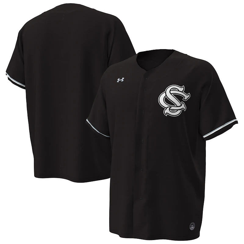 Maillot de baseball réplique Under Armour noir pour homme des Gamecocks Caroline du Sud