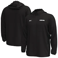 Veste à capuche zippée extensible Rival noire pour homme des Gamecocks de Caroline du Sud Under Armour