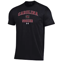 T-shirt de performance noir Under Armour pour homme, motif Arch Over, Gamecocks Caroline du Sud