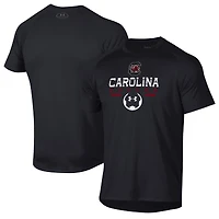 Men's Under Armour Black South Carolina Gamecocks Soccer Icon Tech T-Shirt