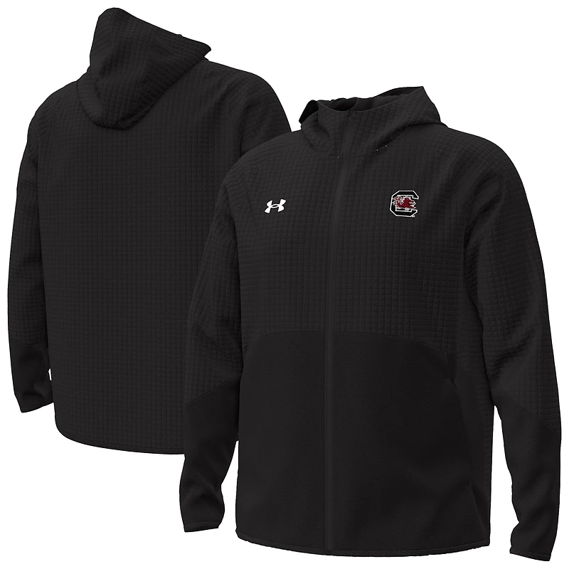 Men's Under Armour Black South Carolina Gamecocks Unstoppable Raglan Full-Zip Jacket