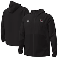 Men's Under Armour Black South Carolina Gamecocks Unstoppable Raglan Full-Zip Jacket