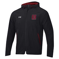 Men's Under Armour Black South Carolina Gamecocks Unstoppable Raglan Full-Zip Jacket