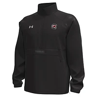 Men's Under Armour  Black South Carolina Gamecocks Unstoppable Woven Anorak Storm Tech Half-Zip Jacket