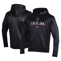 Sweat à capuche Under Armour noir Gamecocks Volleyball Icon pour homme