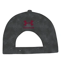 Casquette Snapback ArmourFuse pour homme Under Armour, couleur charbon, collection Freedom des Gamecocks de Caroline du Sud